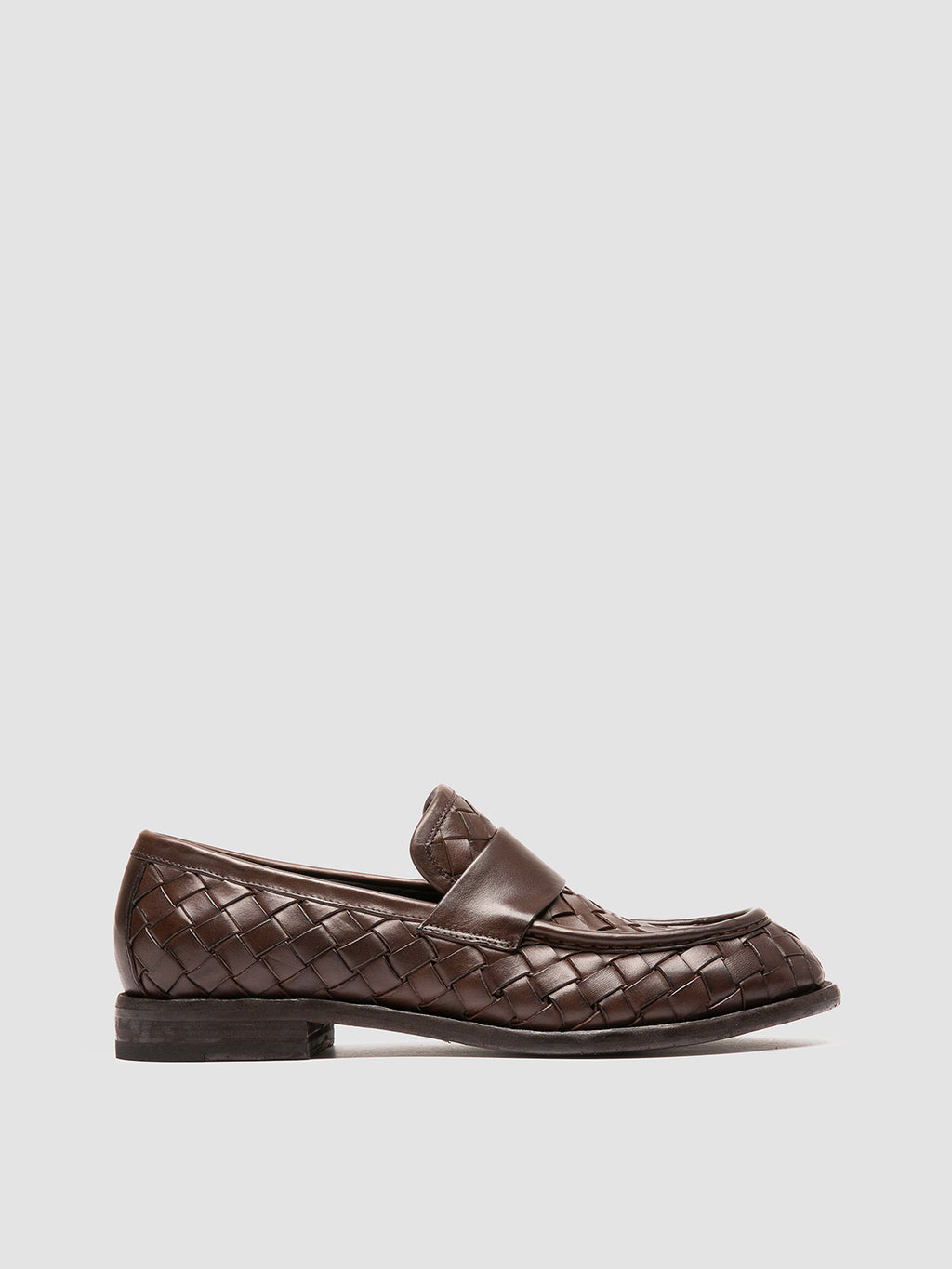 RUGGED 008 - Brown Leather Penny Loafers - image 1,side view