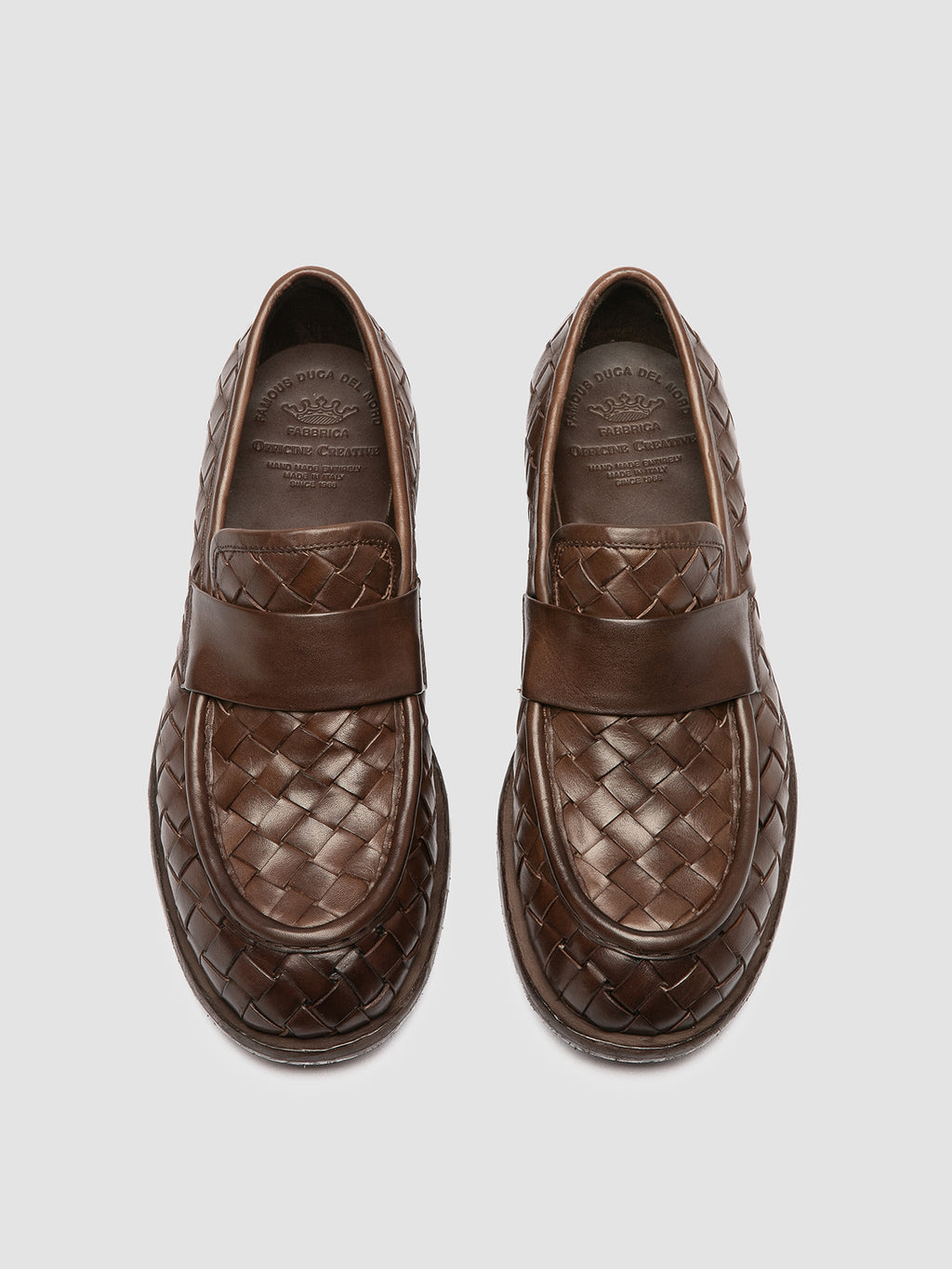 RUGGED 008 - Brown Leather Penny Loafers - image 2,side view