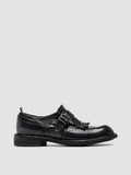 RUGGED 111 - Schwarze Monk-Schuhe aus Leder - thumb image 1,side view