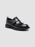 RUGGED 111 - Schwarze Monk-Schuhe aus Leder - thumb image 3,side view