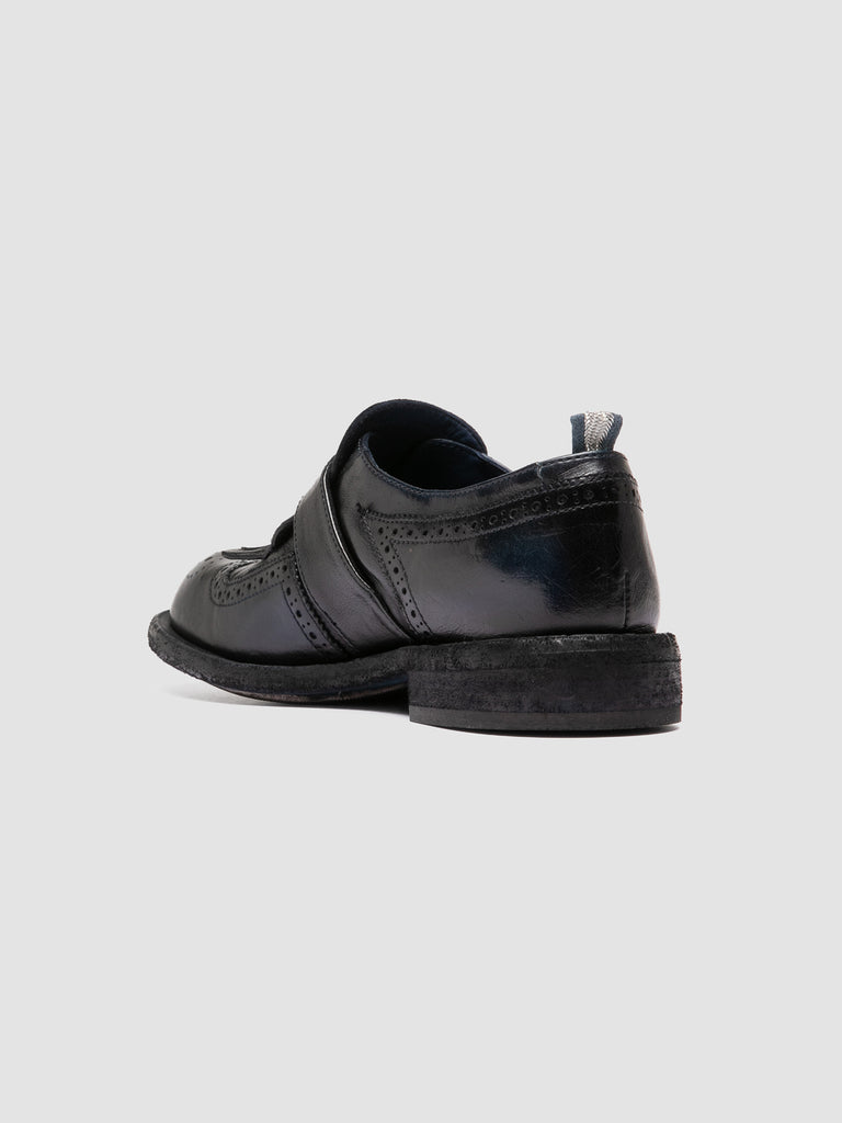 RUGGED 111 - Navy Leather Monk Shoes Officine Creative - 4