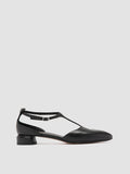 SAGE 103 - Schwarze Lederschuhe mit T-Steg - thumb image 1,side view