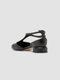 SAGE 103 - Schwarze Lederschuhe mit T-Steg - thumb image 4,side view