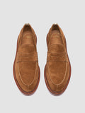 SAX 001 - Brown Suede Penny Loafers - thumb image 2,side view