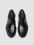 SAX FLEXI 001 - Black Leather Penny Loafers - thumb image 2,side view