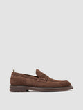 SAX FLEXI 001 - Brown Suede Penny Loafers - thumb image 1,side view