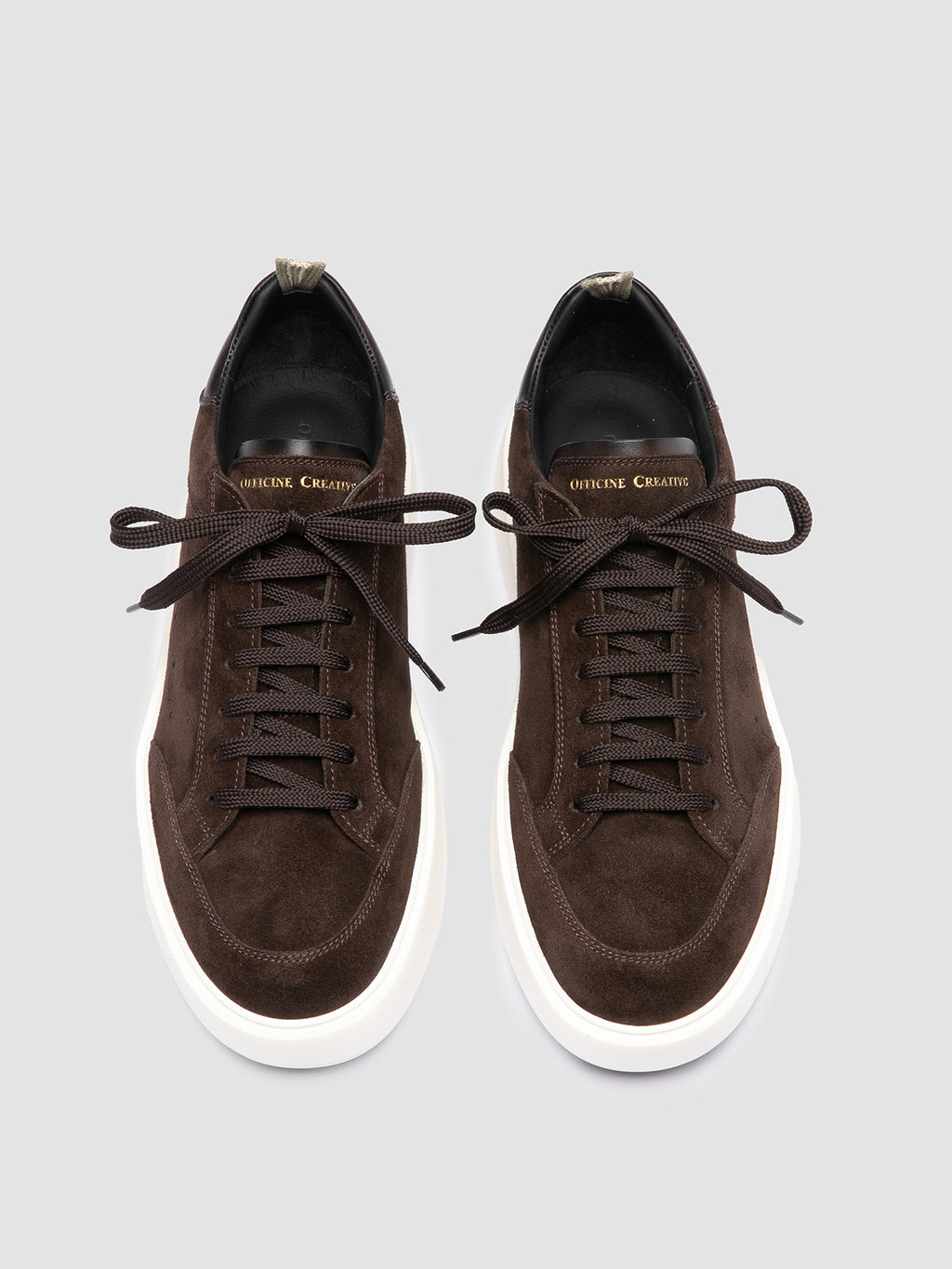 SEQUEL 002 - Brown Suede and Leather Sneakers - image 2,side view