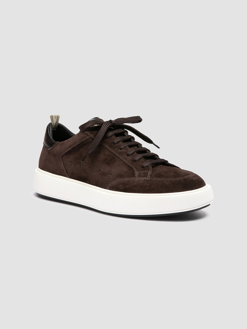 SEQUEL 002 - Brown Suede and Leather Sneakers - image 3,side view