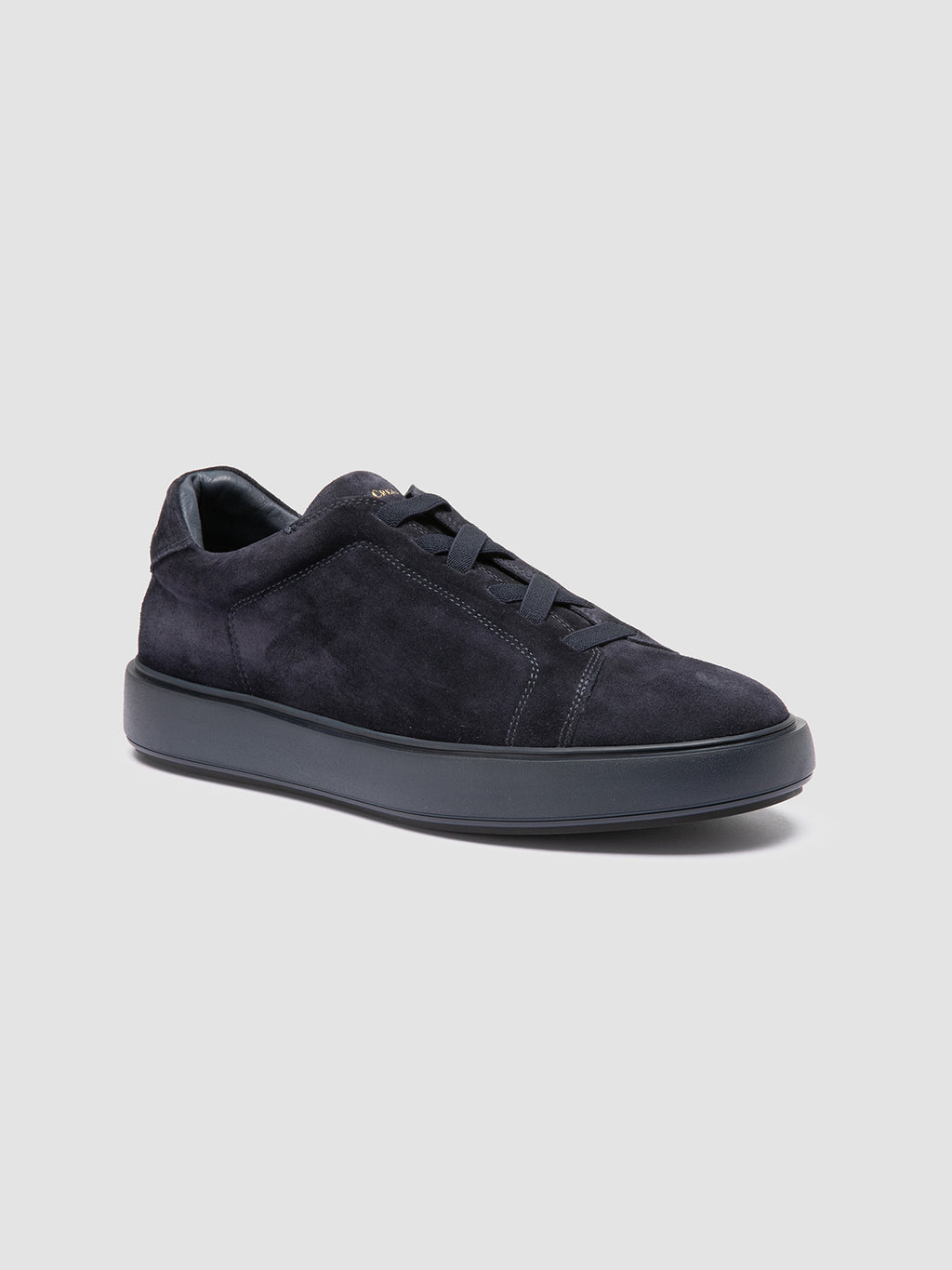 SLOUCH 001 - Navy Suede Sneakers - image 3,side view