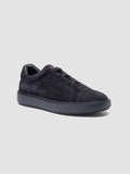 SLOUCH 001 - Navy Suede Sneakers - thumb image 3,side view