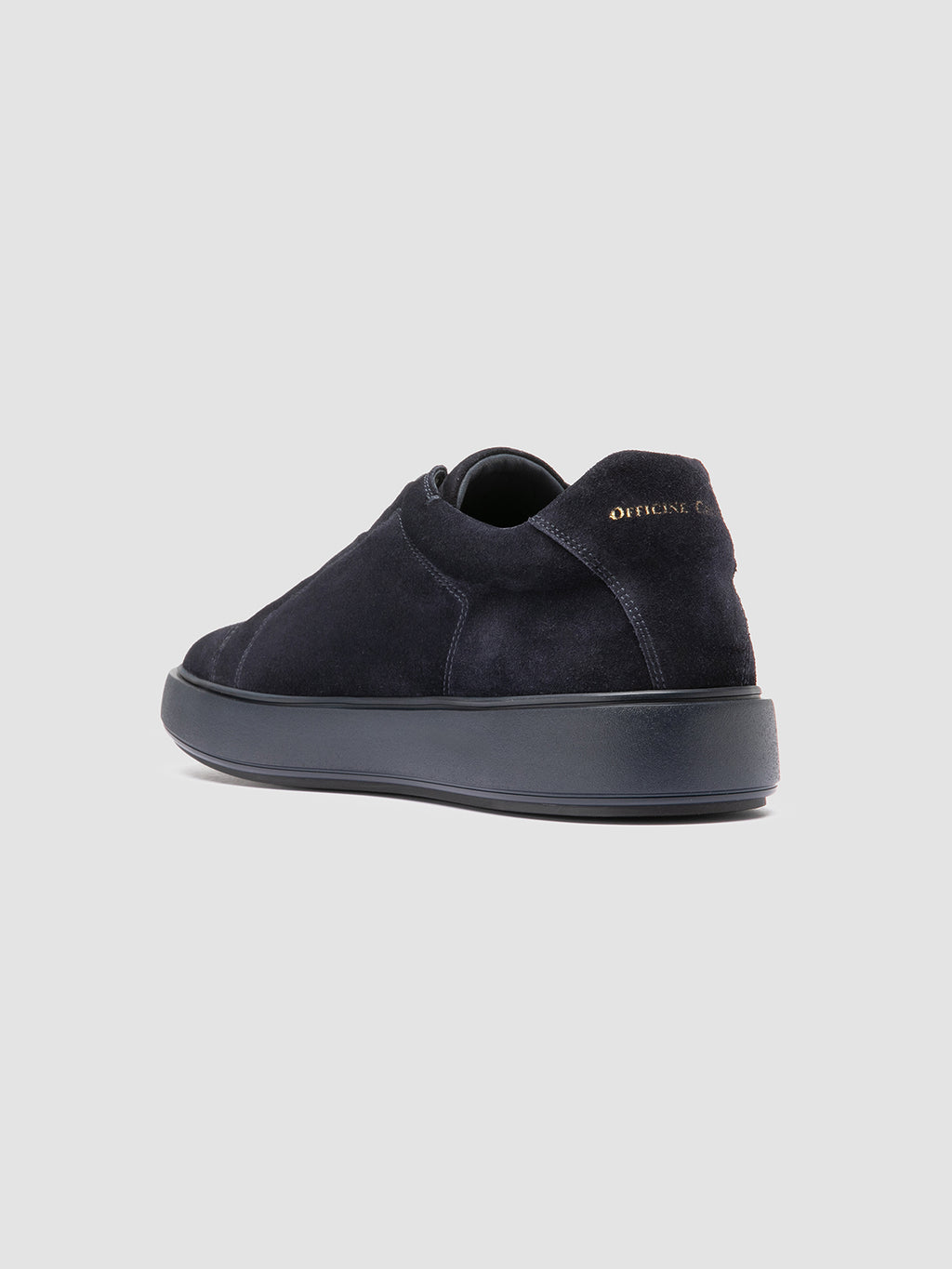 SLOUCH 001 - Navy Suede Sneakers - image 4,side view