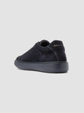 SLOUCH 001 - Navy Suede Sneakers - thumb image 4,side view