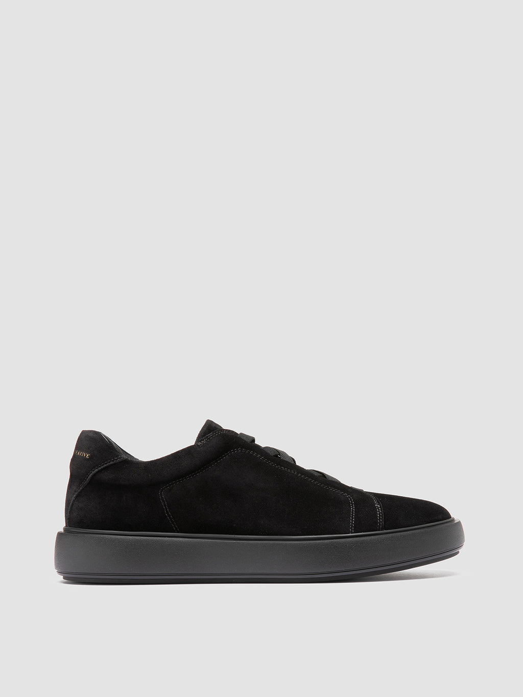 SLOUCH 001 - Black Suede Sneakers - image 1,side view