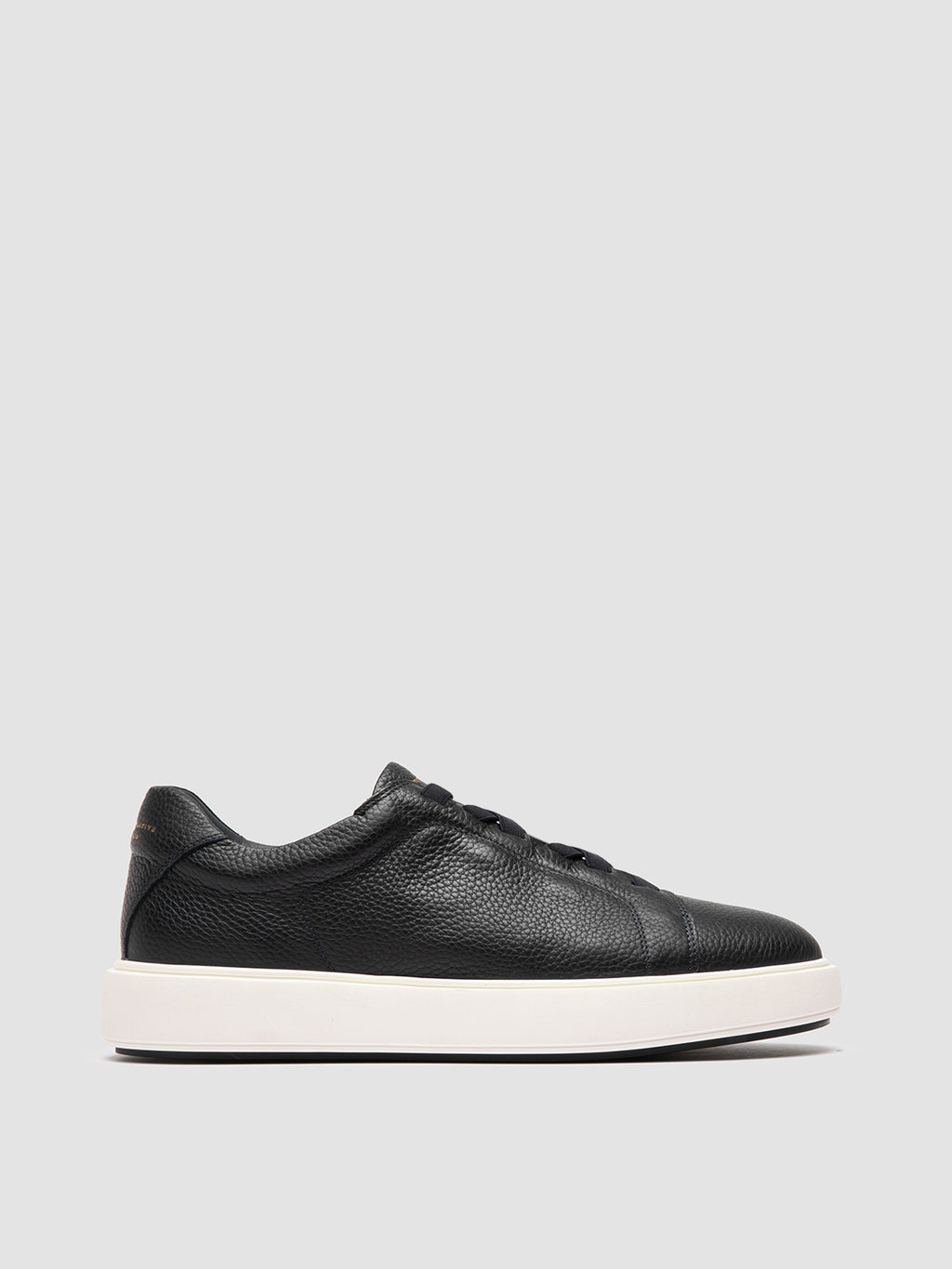 SLOUCH 001 - Blue Leather Low Top Sneakers - image 1,side view