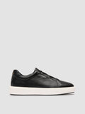 SLOUCH 001 - Black Leather Low Top Sneakers - thumb image 1,side view