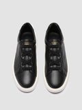 SLOUCH 001 - Black Leather Low Top Sneakers - thumb image 2,side view
