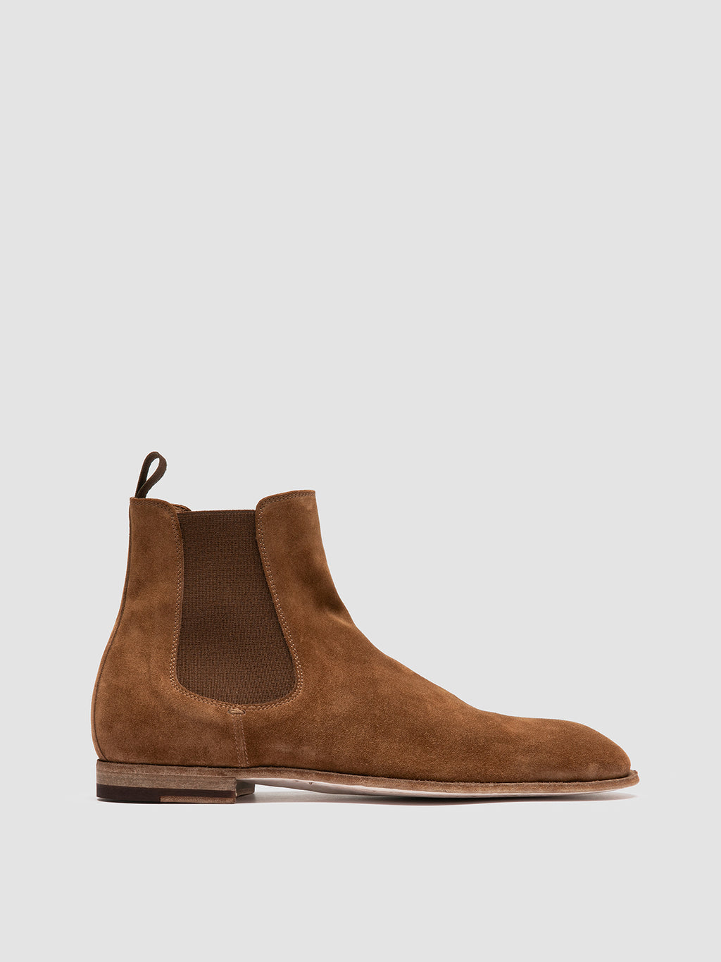 SOLITUDE 004 - braune Chelsea-Stiefel aus Wildleder - image 1,side view