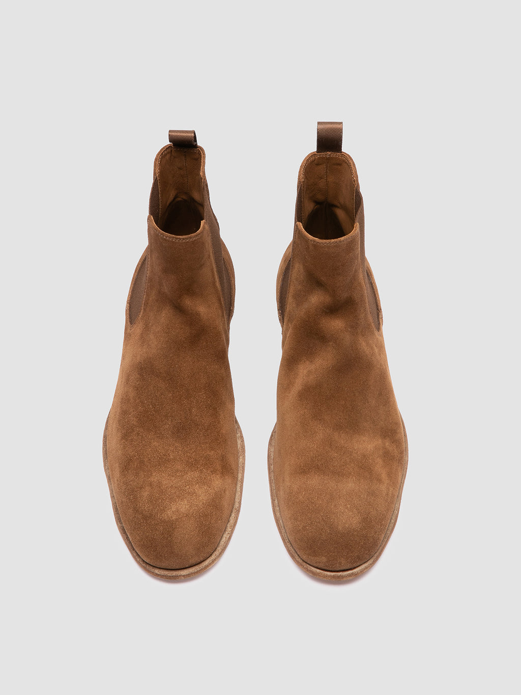 SOLITUDE 004 - braune Chelsea-Stiefel aus Wildleder - image 2,side view