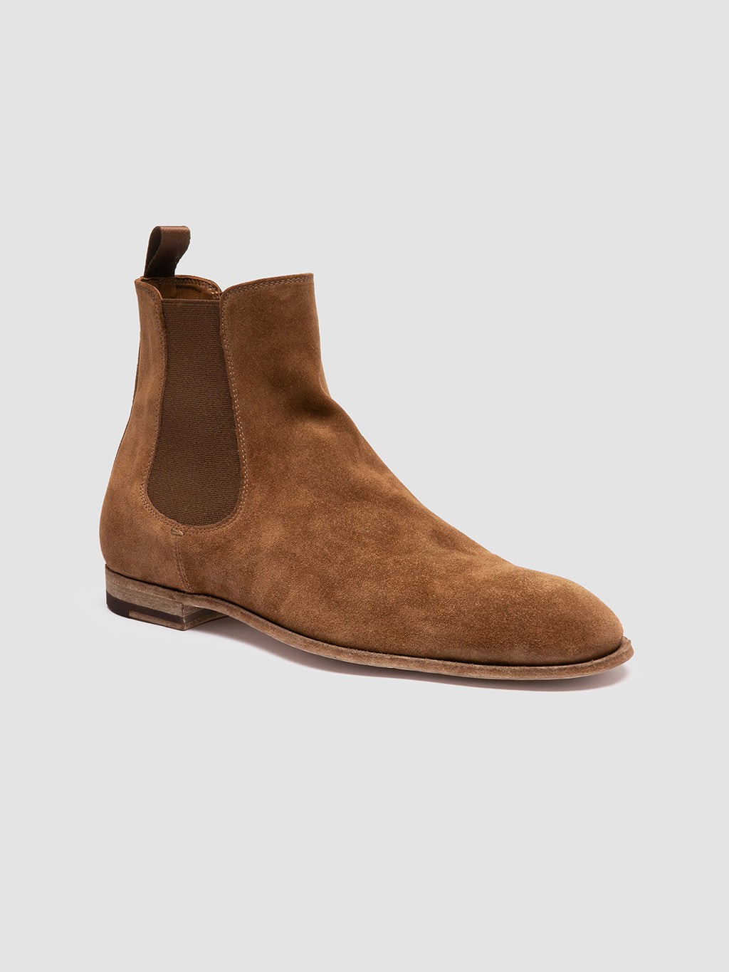 SOLITUDE 004 - braune Chelsea-Stiefel aus Wildleder - image 3,side view