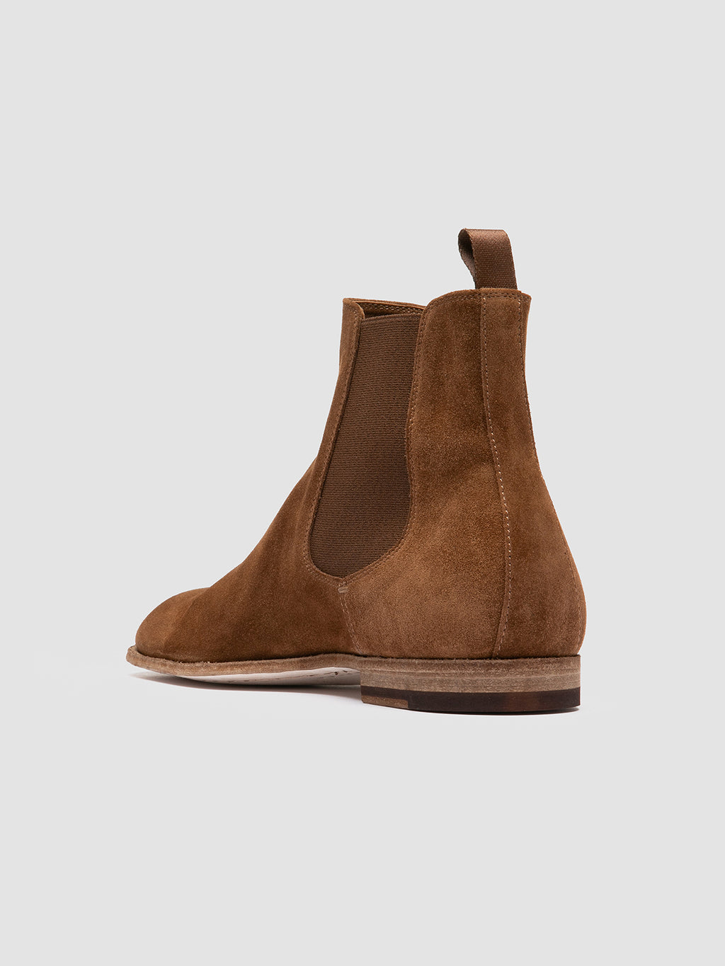 SOLITUDE 004 - braune Chelsea-Stiefel aus Wildleder - image 4,side view