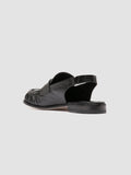 SOLITUDE 102 - Black Leather Slingback Sandals - thumb image 4,side view