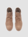 SOLITUDE 106 - Taupe Suede Zipped Boots - thumb image 2,side view