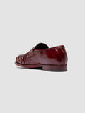 SOLITUDE 107 - Burgundy Leather Penny Loafers - thumb image 4,side view