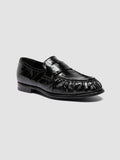 SOLITUDE 107 - Schwarze Penny-Loafers aus Leder - thumb image 3,side view