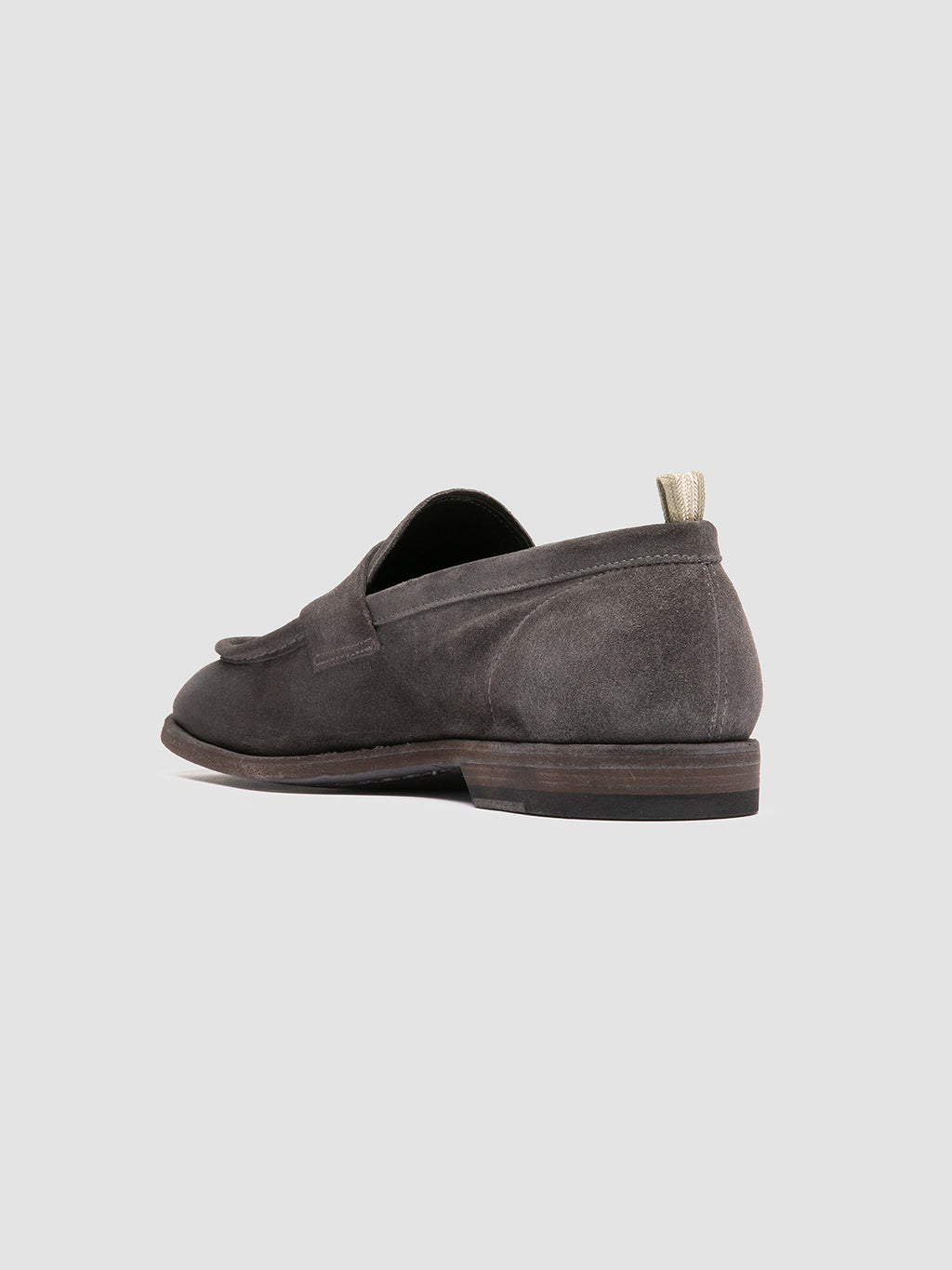 SOUND 001 - graue Penny-Slipper aus Wildleder - image 4,side view