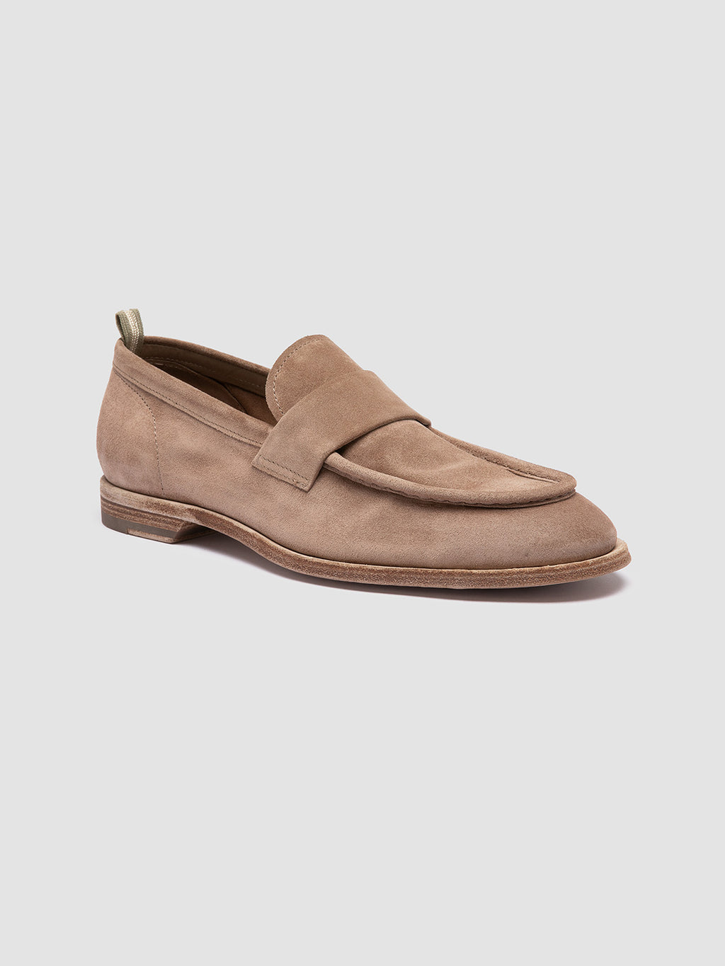 SOUND 001 - Taupefarbene Slipper aus Wildleder - image 3,side view