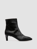 SUZY 008 - Schwarze Lederstiefel mit Reißverschluss - thumb image 1,side view
