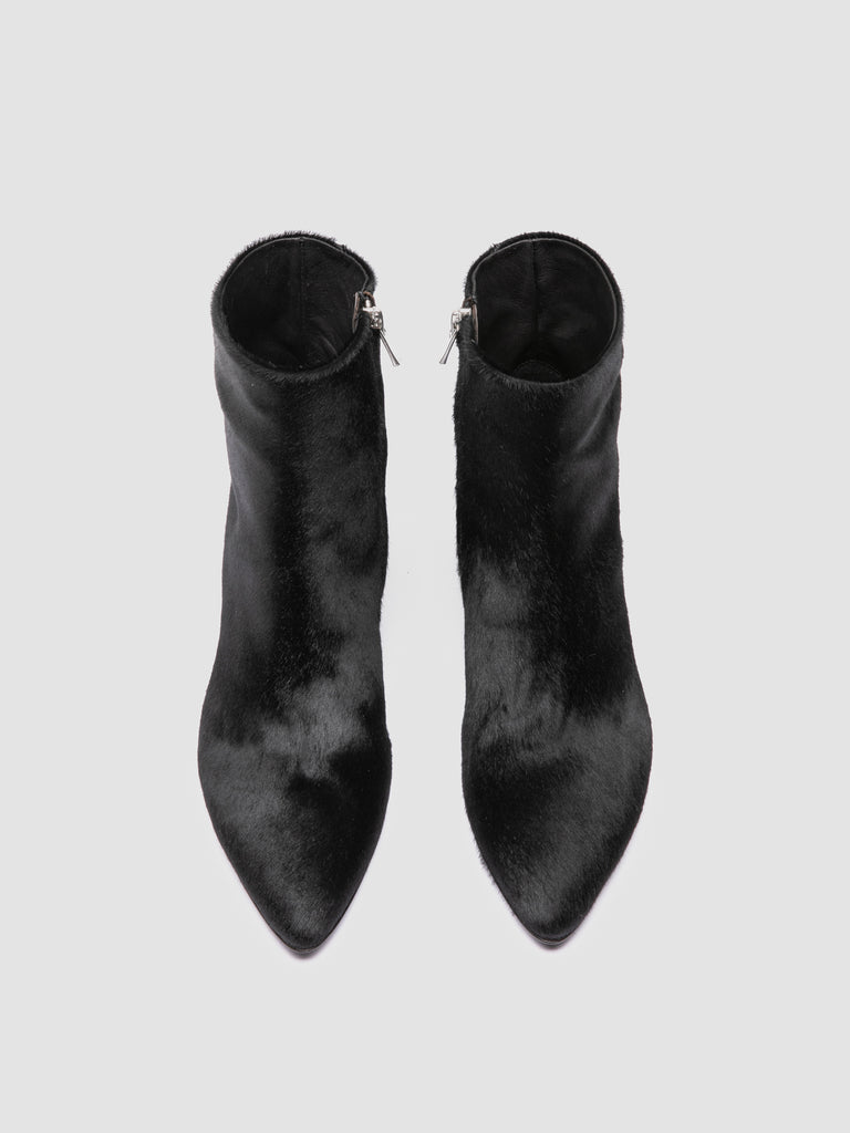 SUZY 008 - Black Leather Zipped Boots Officine Creative - 2
