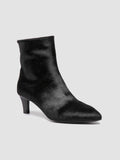 SUZY 008 - Schwarze Lederstiefel mit Reißverschluss - thumb image 3,side view