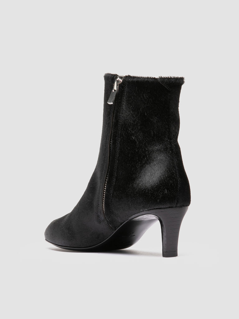 SUZY 008 - Black Leather Zipped Boots Officine Creative - 4
