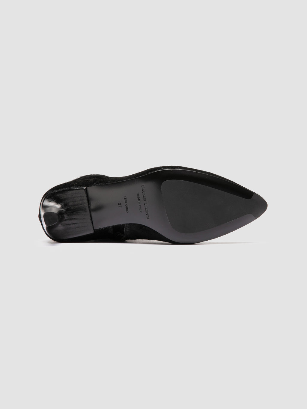 SUZY 008 - Schwarze Lederstiefel mit Reißverschluss - image 5,side view