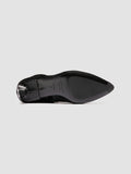 SUZY 008 - Schwarze Lederstiefel mit Reißverschluss - thumb image 5,side view
