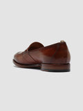 TEMPLE 016 - Brown Leather Penny Loafers - thumb image 4,side view