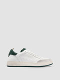 THE ANSWER 001 - White Leather and Suede Sneakers - thumb image 1,side view