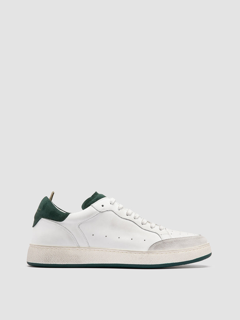 THE ANSWER 001 - White Leather and Suede Sneakers