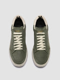 THE ANSWER 002 - Green Leather and Suede Sneakers - thumb image 2,side view