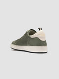 THE ANSWER 002 - Green Leather and Suede Sneakers - thumb image 4,side view