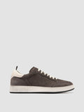 THE ANSWER 002 - Black Leather and Suede Low Top Sneakers - thumb image 1,side view
