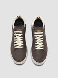 THE ANSWER 002 - Black Leather and Suede Low Top Sneakers - thumb image 2,side view