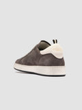 THE ANSWER 002 - Black Leather and Suede Low Top Sneakers - thumb image 4,side view