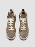 THE ANSWER 004 - Taupe Leather and Suede Sneakers - thumb image 2,side view