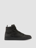 THE ANSWER 004 - Black Leather and Suede Sneakers - thumb image 1,side view