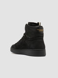 THE ANSWER 004 - Black Leather and Suede Sneakers - thumb image 4,side view