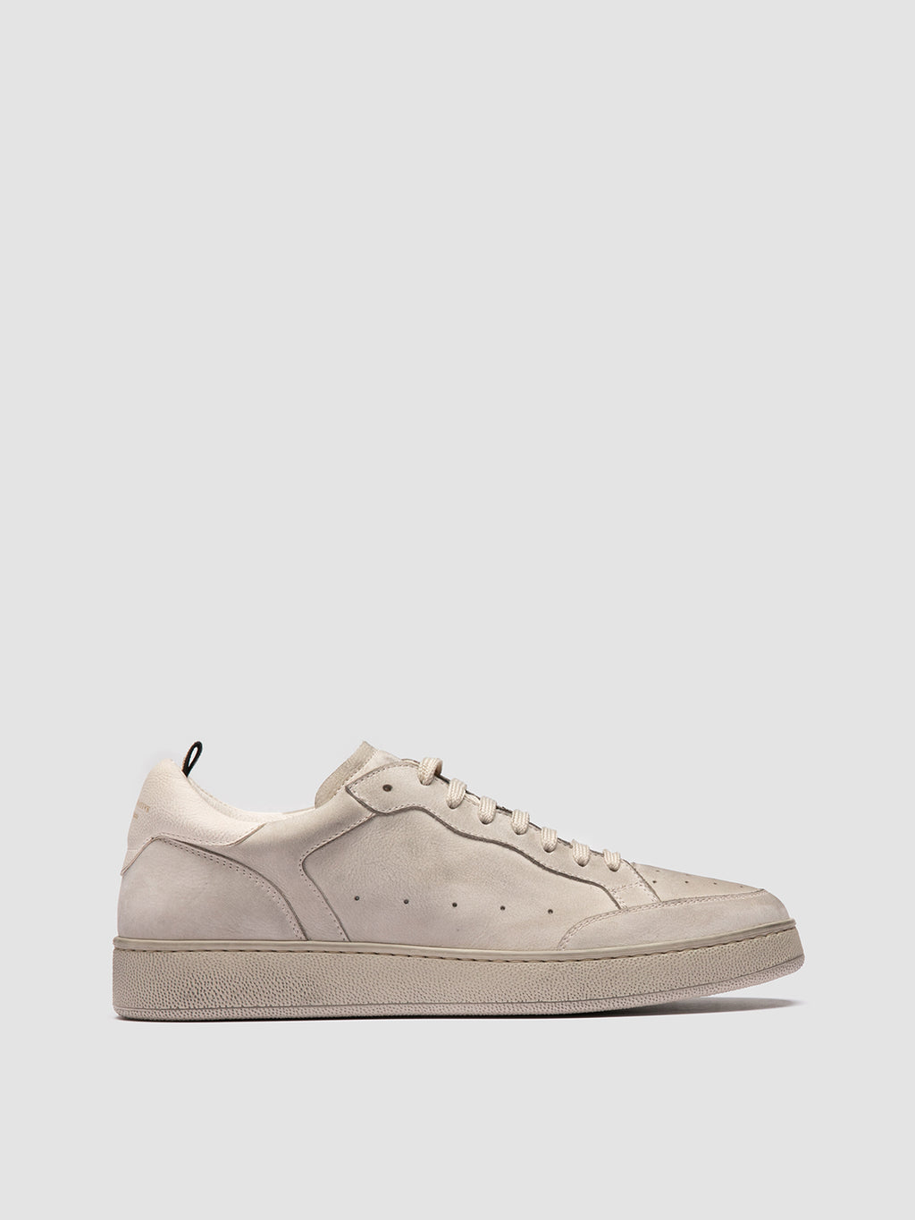 THE ANSWER 005 - Grey Leather and Suede Sneakers - image 1,side view