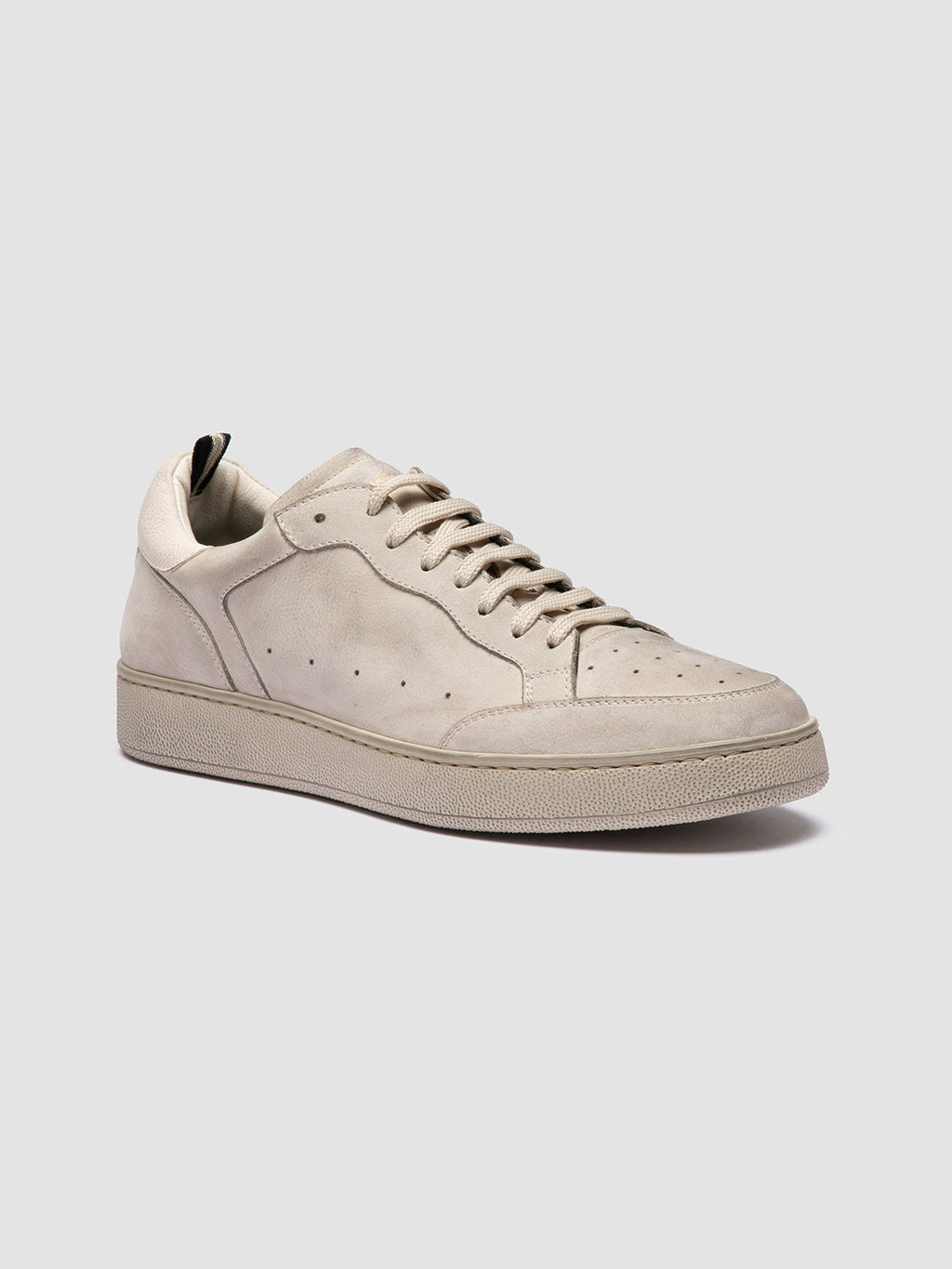THE ANSWER 005 - Grey Leather and Suede Sneakers - image 3,side view