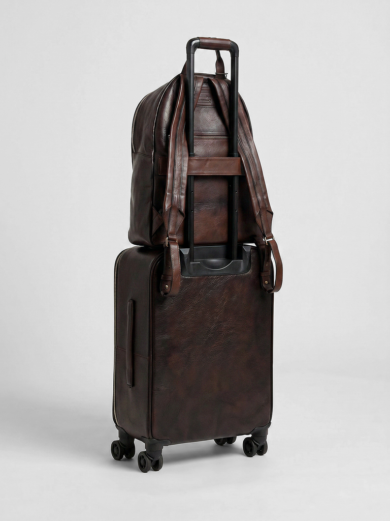 OC PACK 001 - Brown Leather Backpack